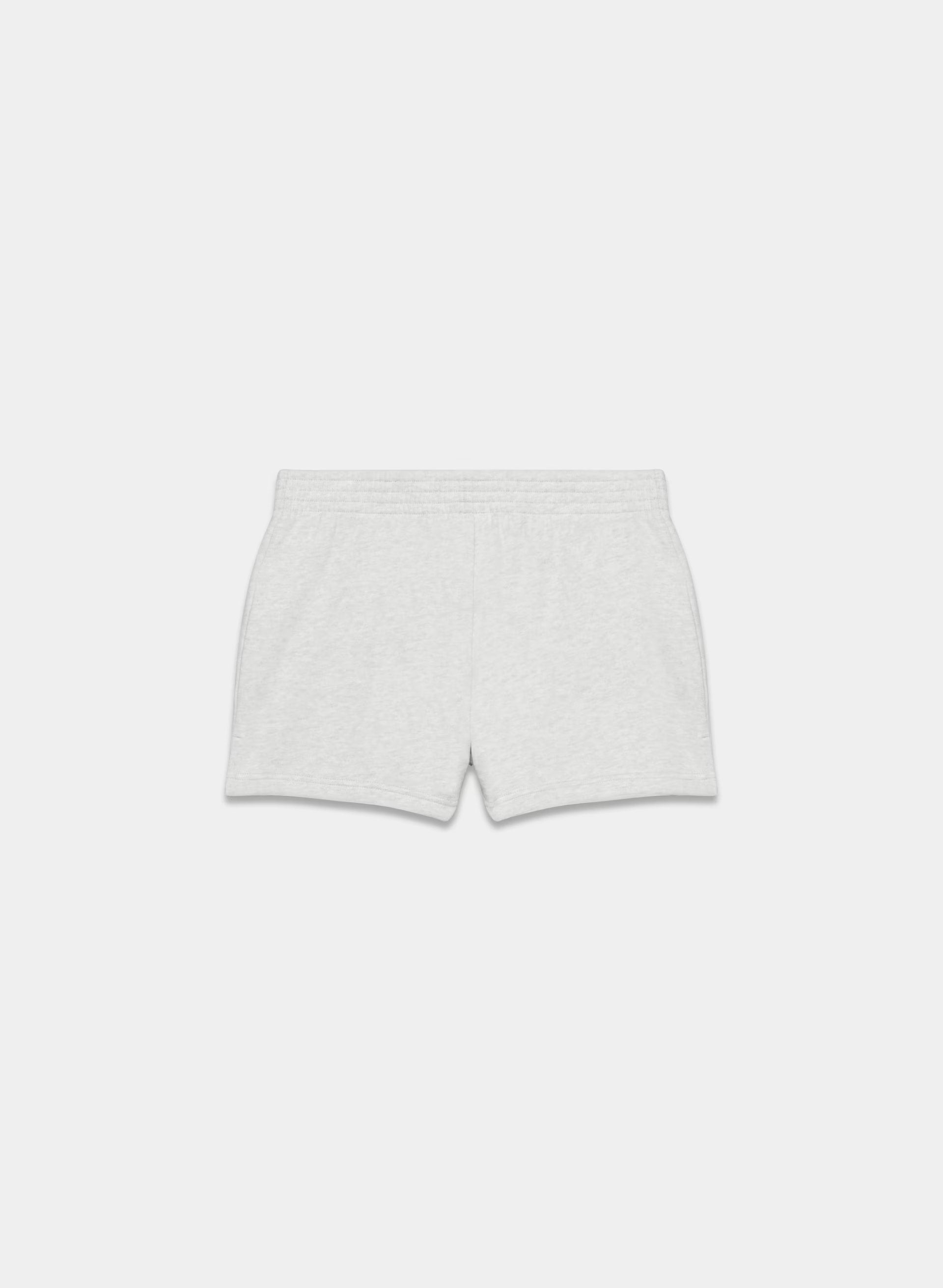 Cozy Sweatfleece Perfect Micro Short - HEATHER CHROME