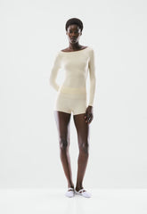 BUTTER Cheeky Hi-Rise 3 Short - SEASIDE CREAM