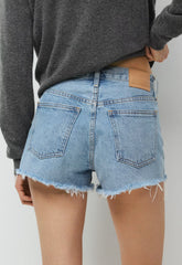 Denim Forum The ‘90s Vintage Hi-Rise Mini Denim Short - 7 YRS BLEU TABOO