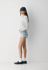 Denim Forum The ‘90s Vintage Hi-Rise Mini Denim Short - 15 YRS BRL THR BLEU