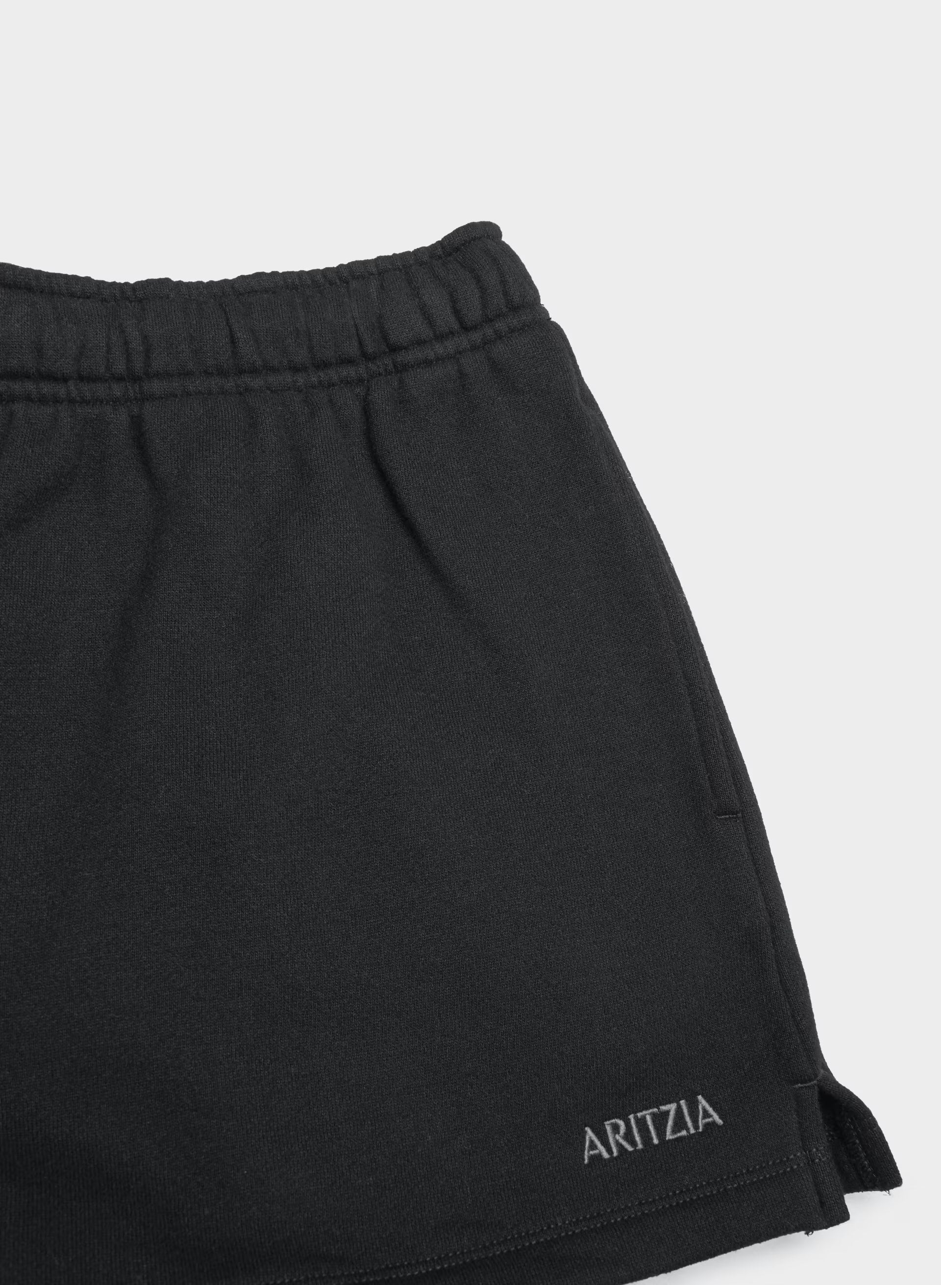 Cozy Sweatfleece Mega Hi-Rise Mini Short - BLACK