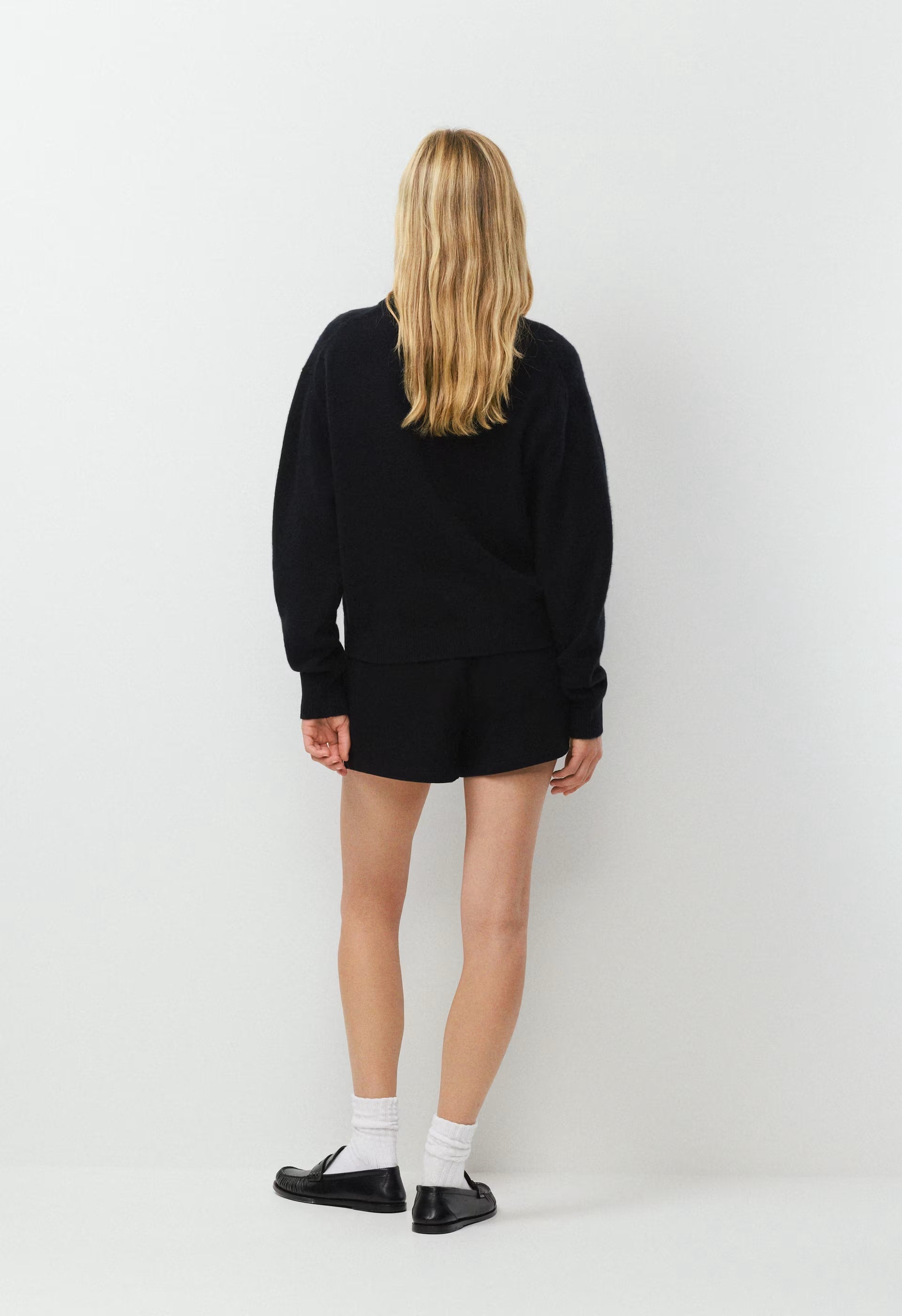Cozy Sweatfleece Mega Hi-Rise Mini Short - BLACK