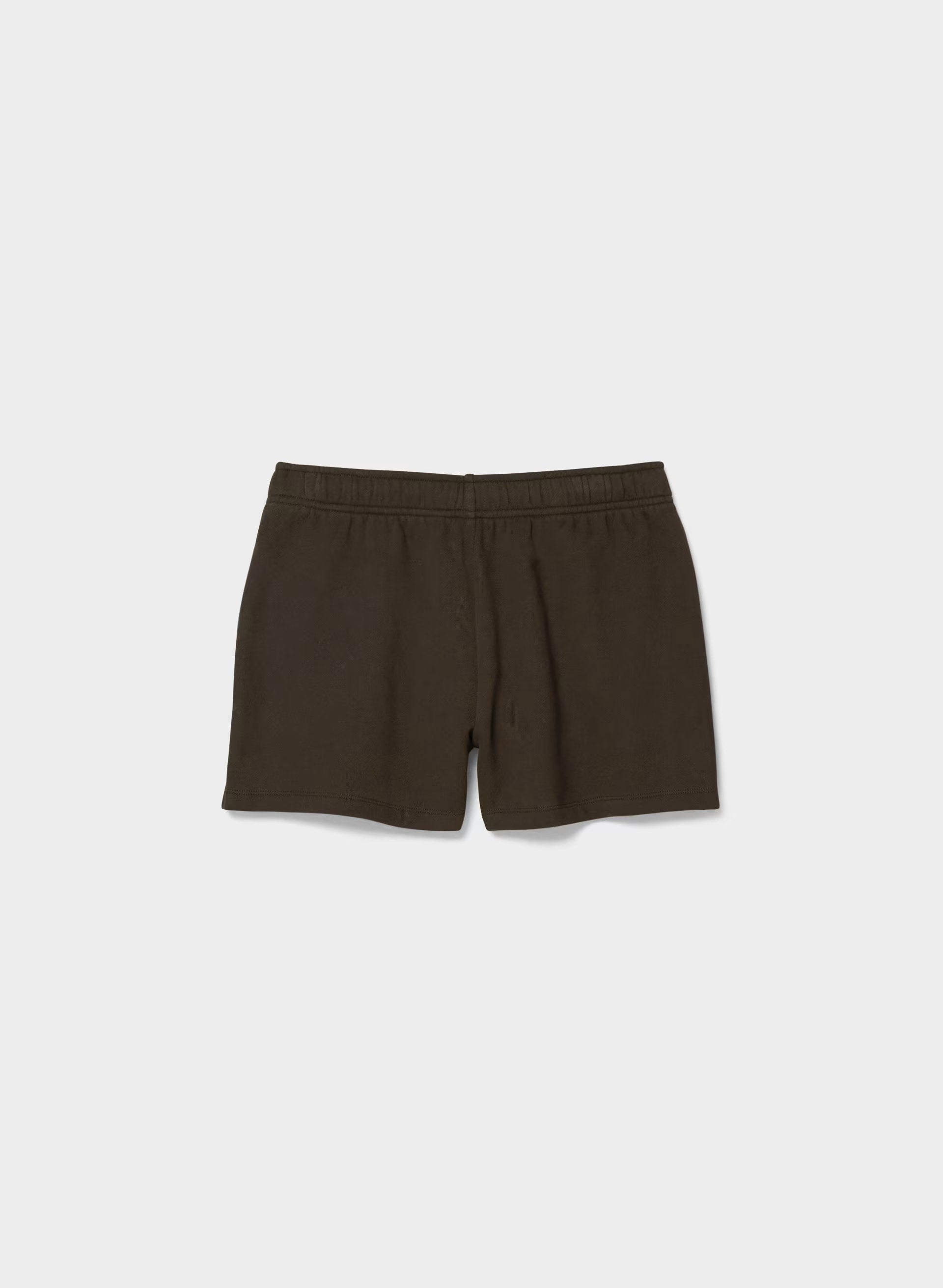 Cozy Sweatfleece Mega Hi-Rise Mini Short - CACAO NIB BROWN