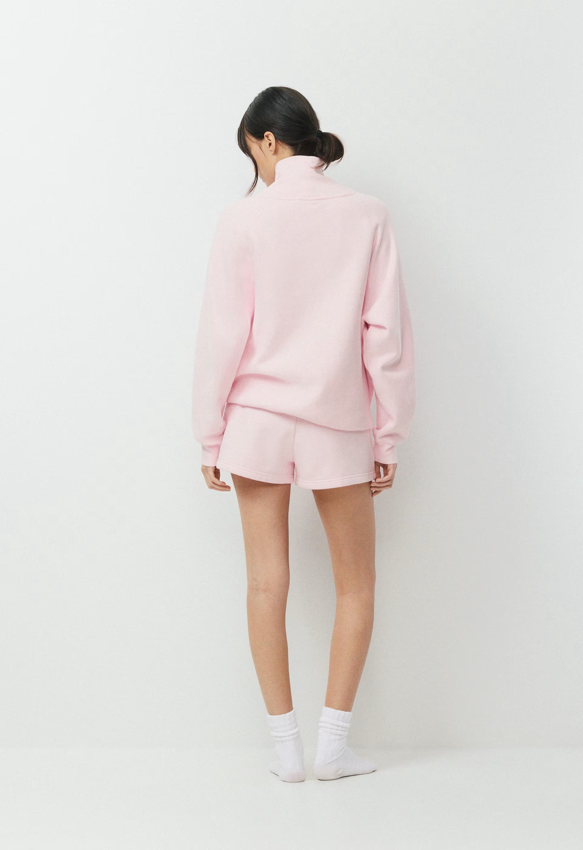 Cozy Sweatfleece Boyfriend Lo-Rise Mini Short - MAGNOLIA