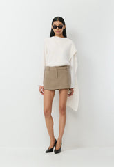 Chisel Micro Skort - Eversential™ - HEATHER GREY TAUPE