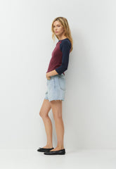 Denim Forum The Ex-Boyfriend Hi Mid-Thigh Denim Short - 15 YRS BRL THR BLEU