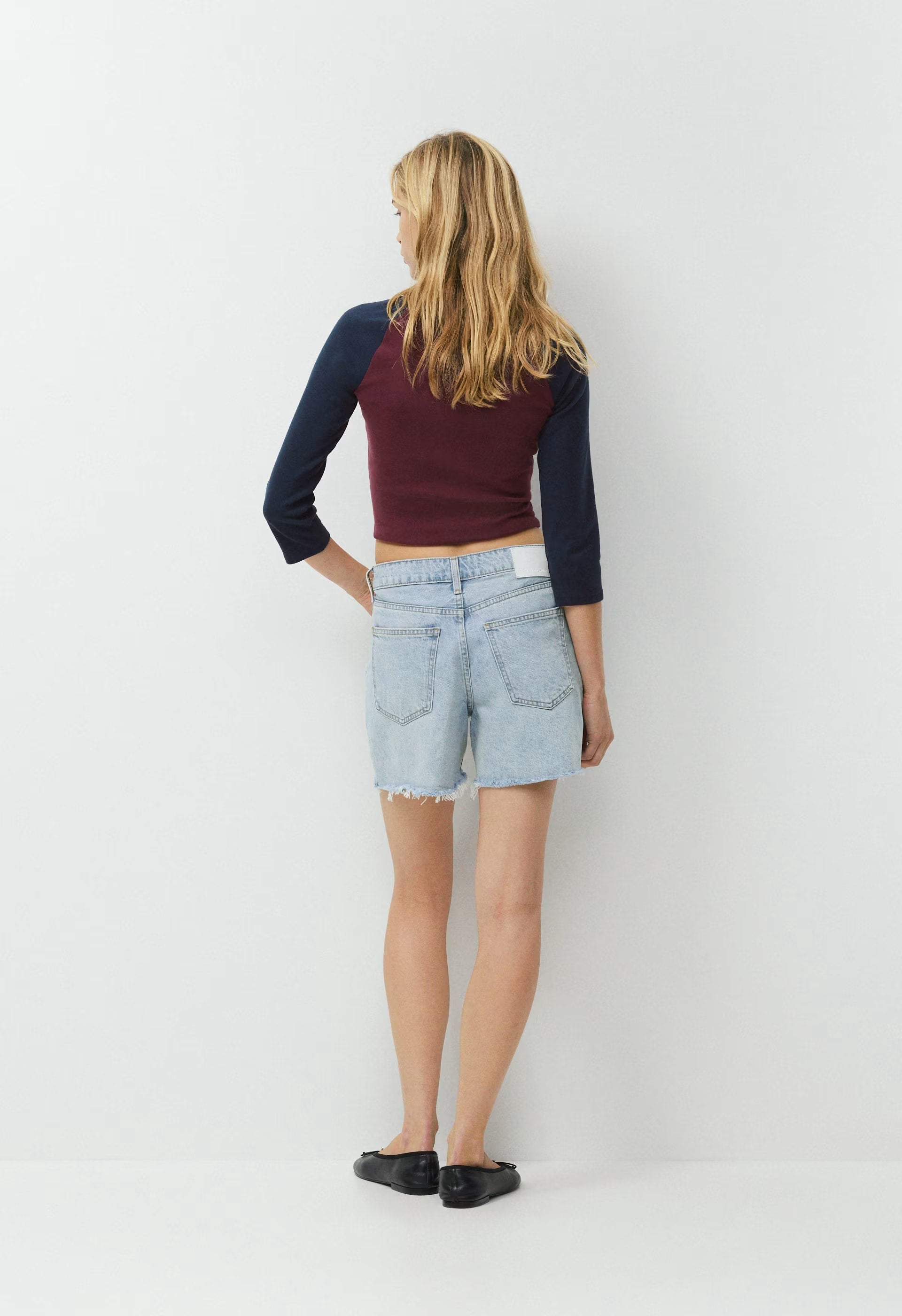 Denim Forum The Ex-Boyfriend Hi Mid-Thigh Denim Short - VNTGE MD DARK BLUE