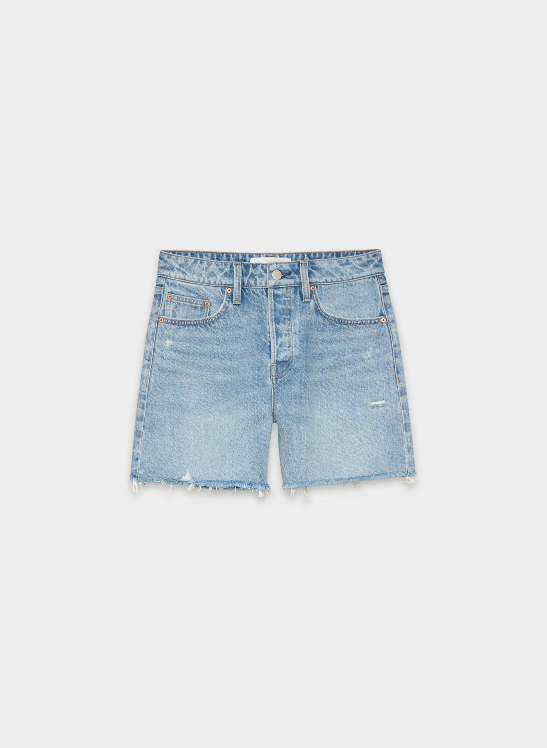 Denim Forum The Ex-Boyfriend Hi Mid-Thigh Denim Short - 7 YRS BLEU TABOO