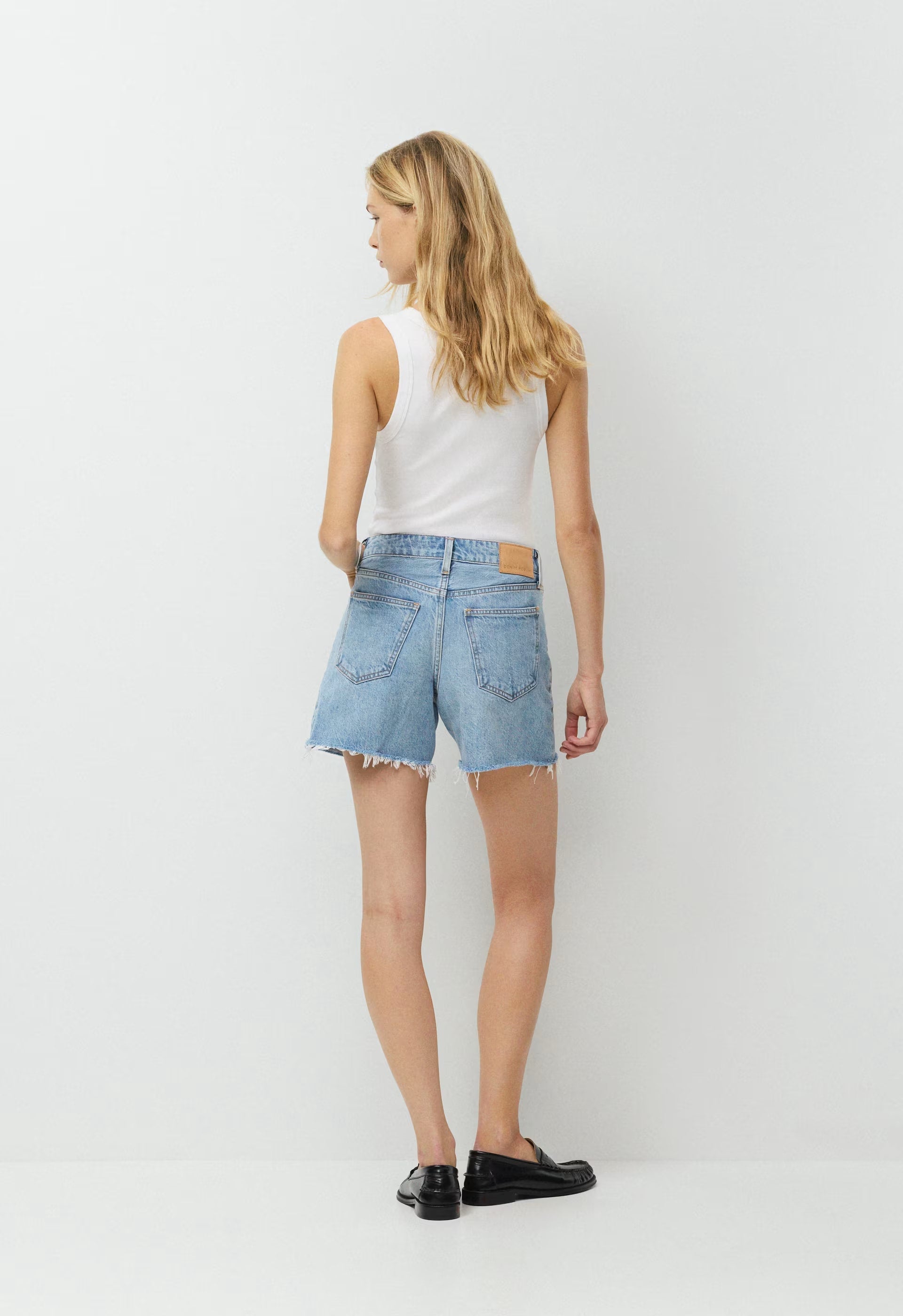 Denim Forum The Ex-Boyfriend Hi Mid-Thigh Denim Short - 7 YRS BLEU TABOO
