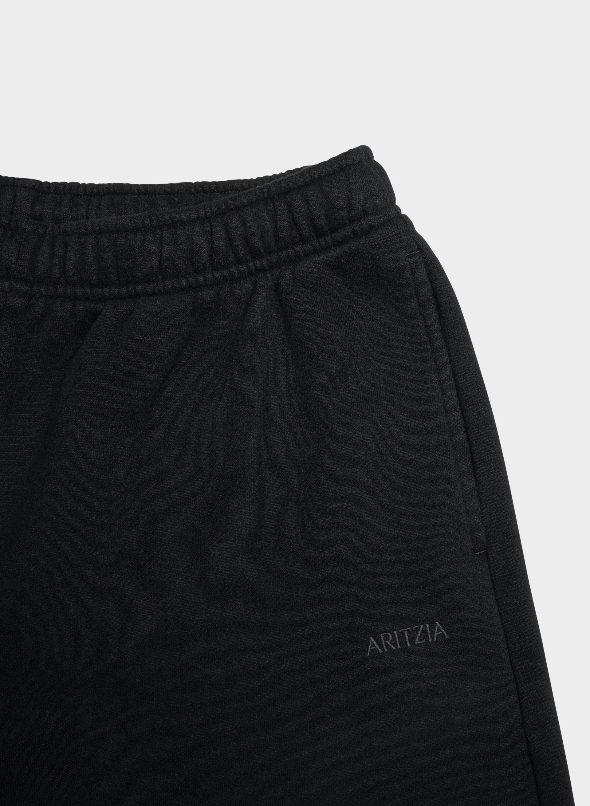 Cozy Sweatfleece Mega Above-Knee Short - BLACK