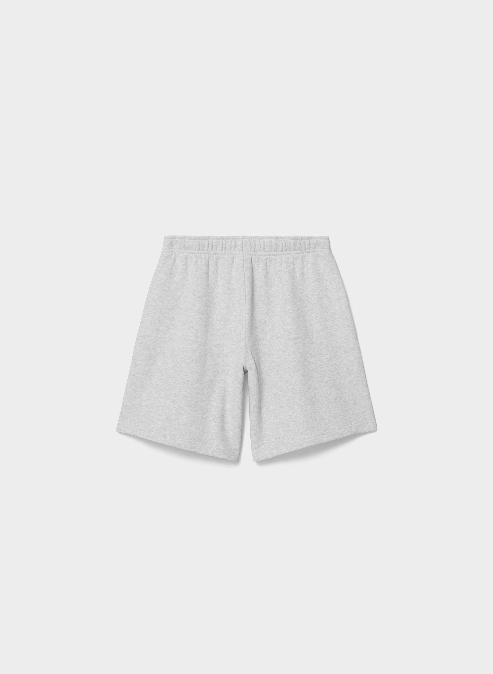 Cozy Sweatfleece Mega Above-Knee Short - HEATHER CHROME