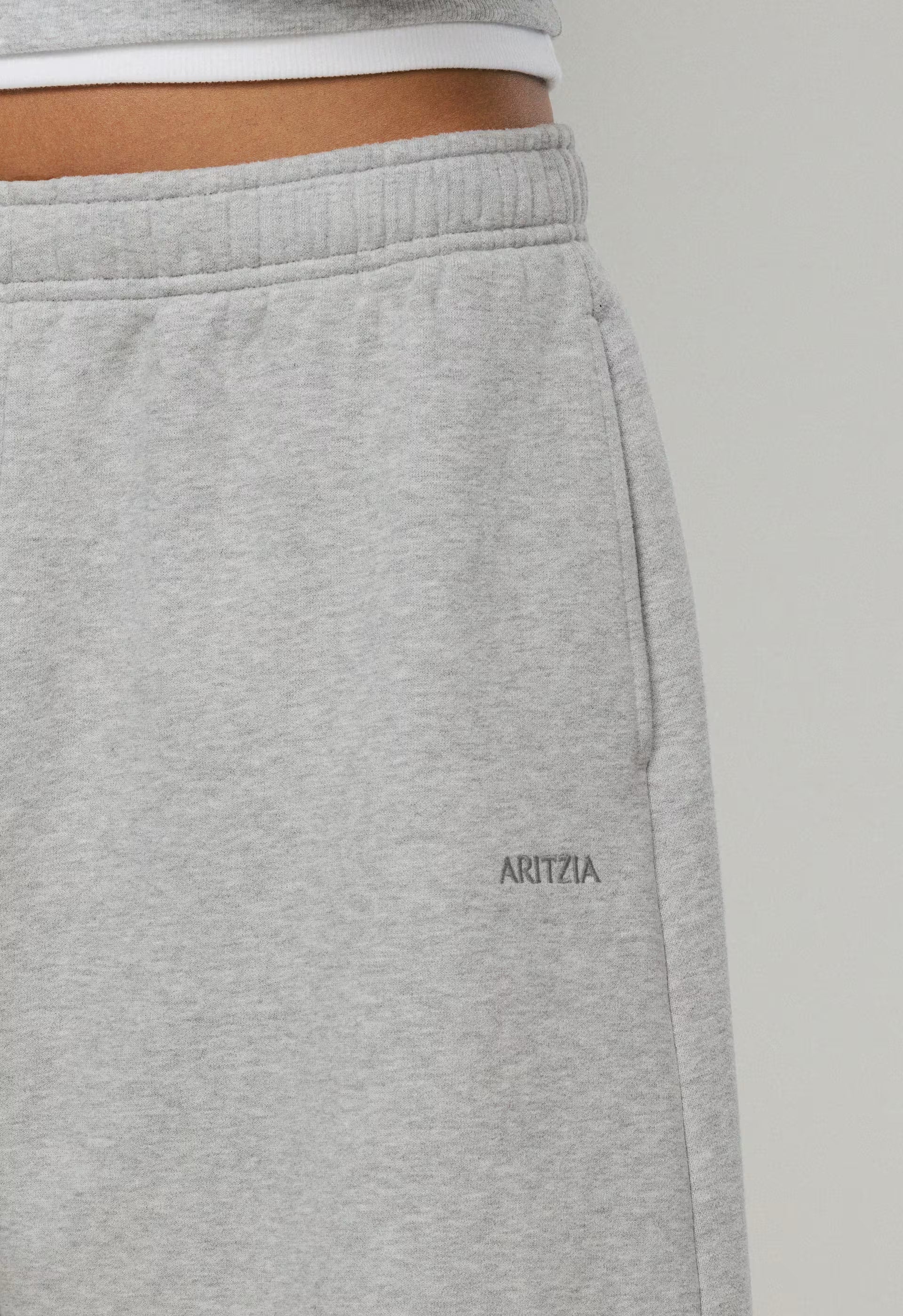 Cozy Sweatfleece Mega Above-Knee Short - HEATHER CHROME
