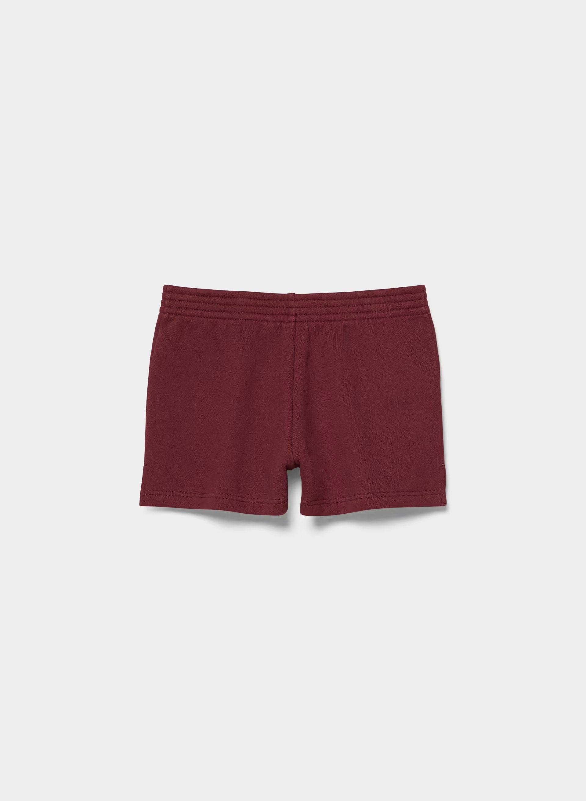 Cozy Sweatfleece Perfect Micro Short - SMAC BURGUNDY/LT BIRCH