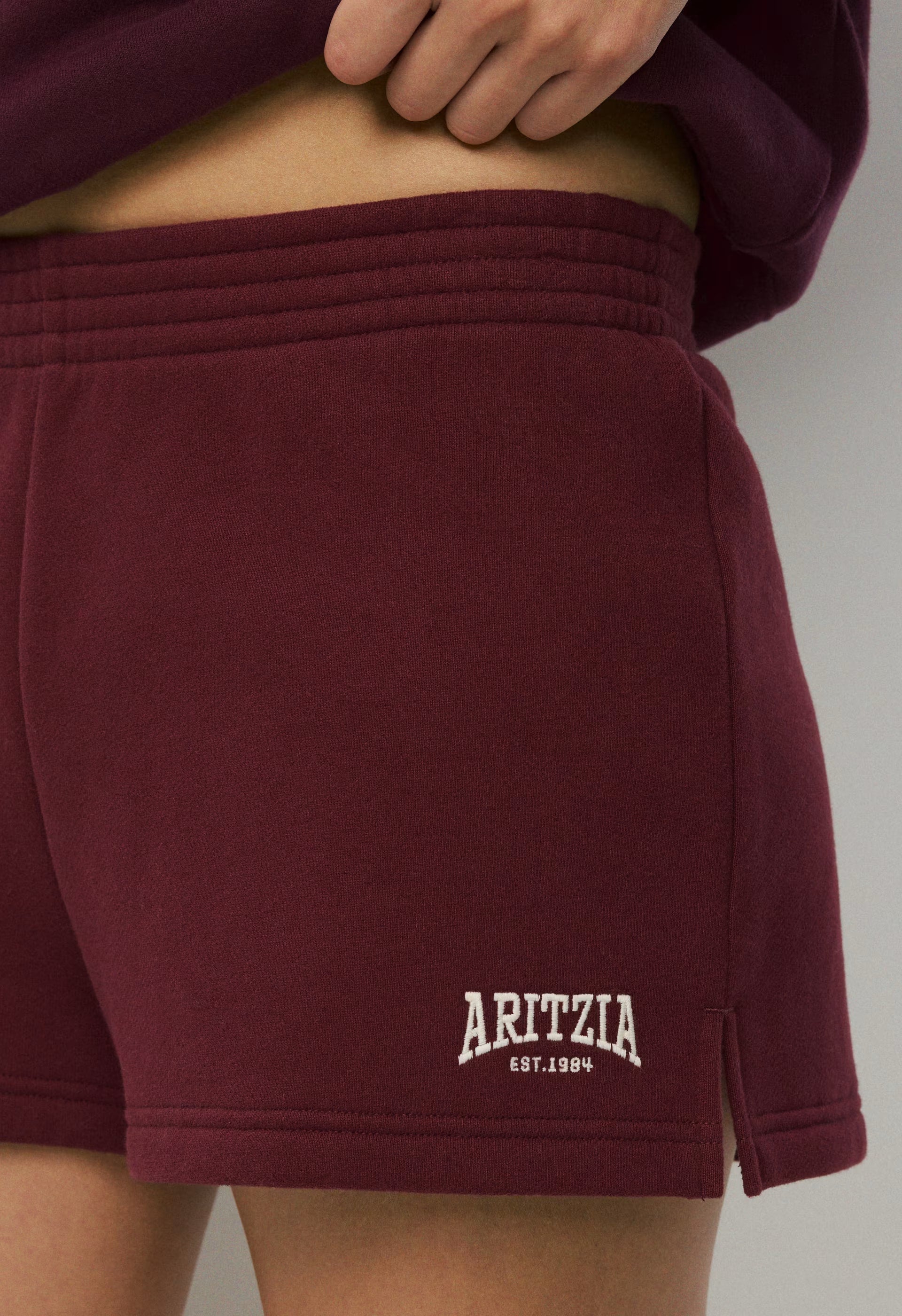 Cozy Sweatfleece Perfect Micro Short - SMAC BURGUNDY/LT BIRCH
