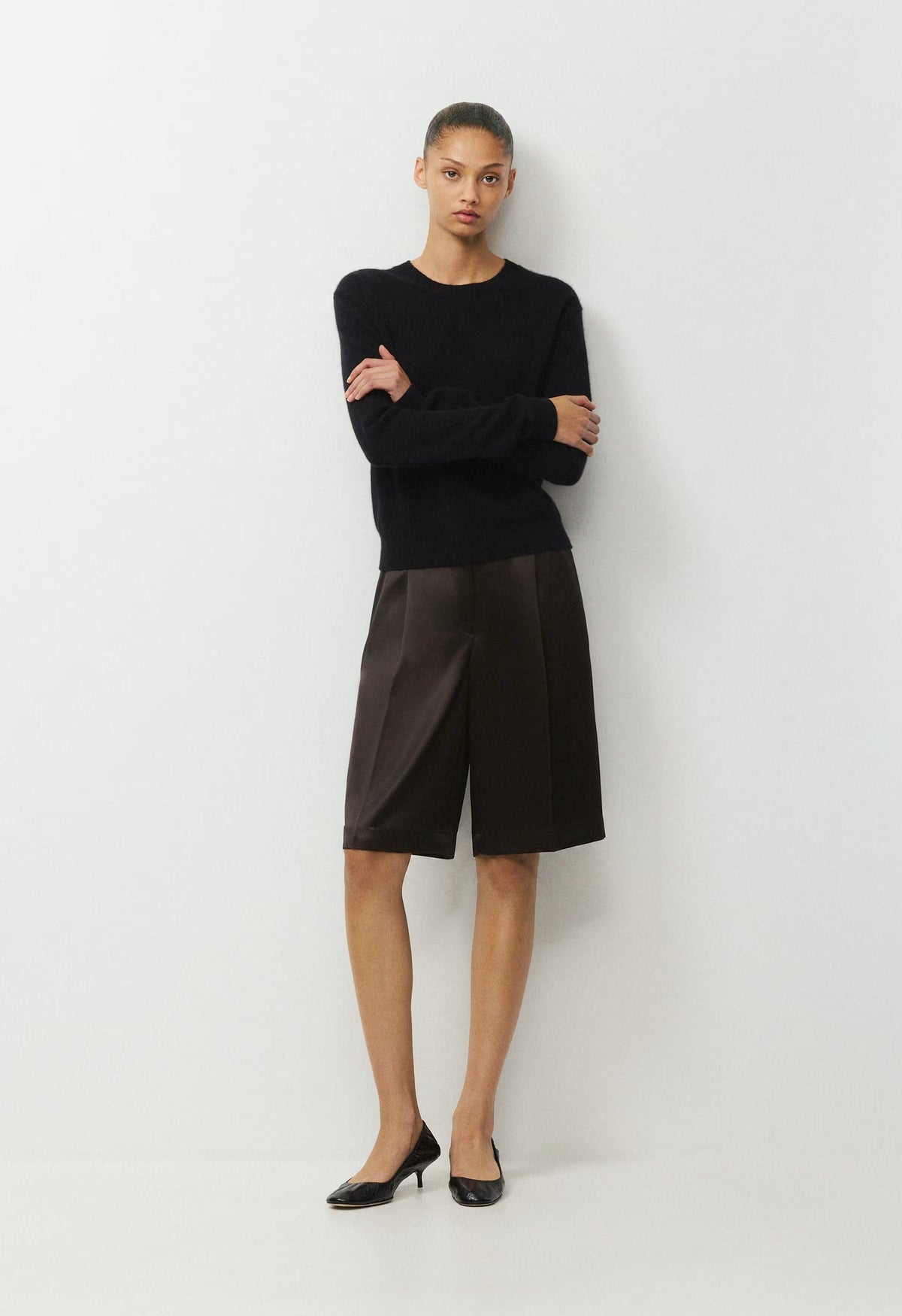 Touchpoint Satin Short - CACAO NIB BROWN
