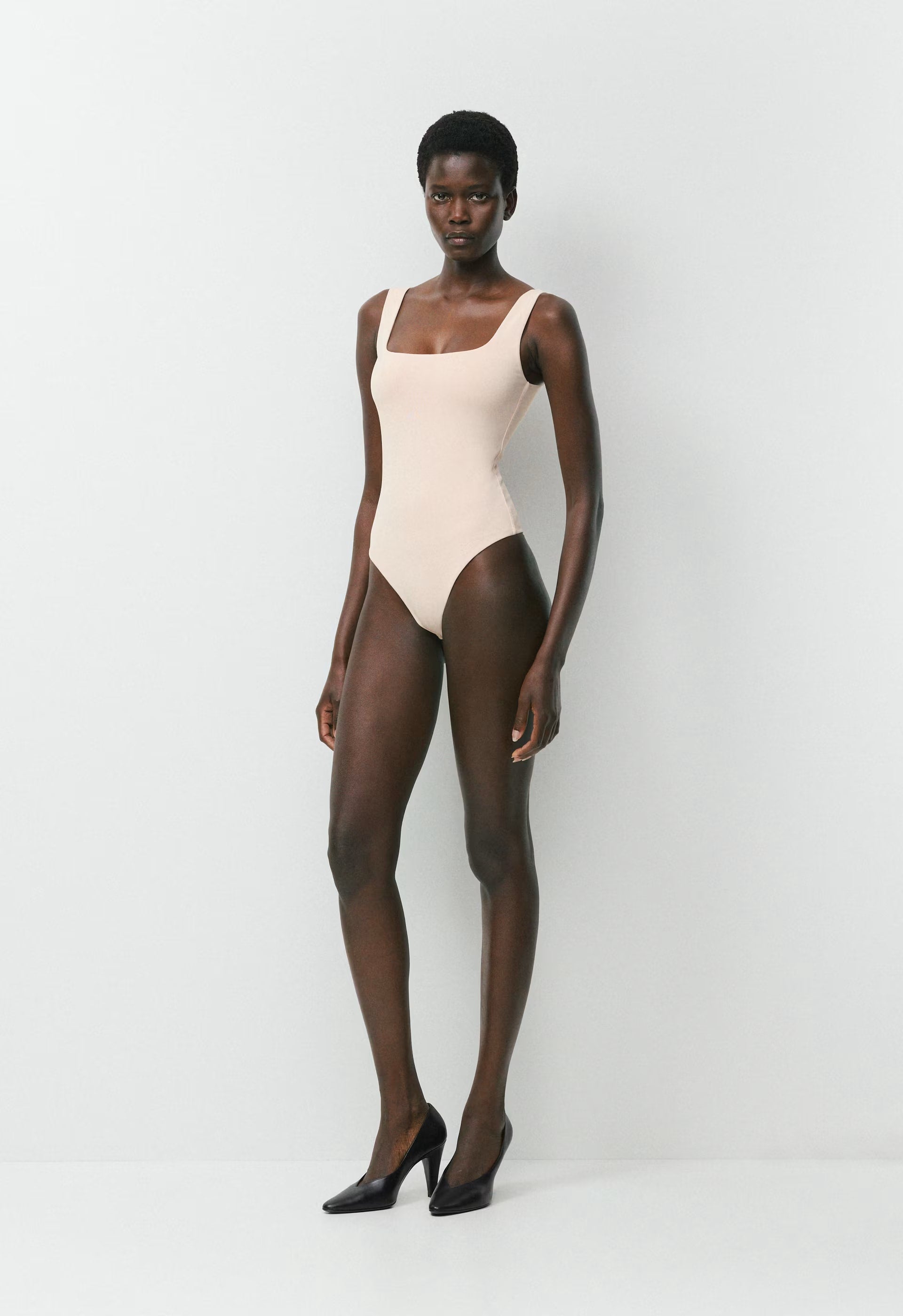 Original Contour Pursue Squareneck Bodysuit - BALLET PINK