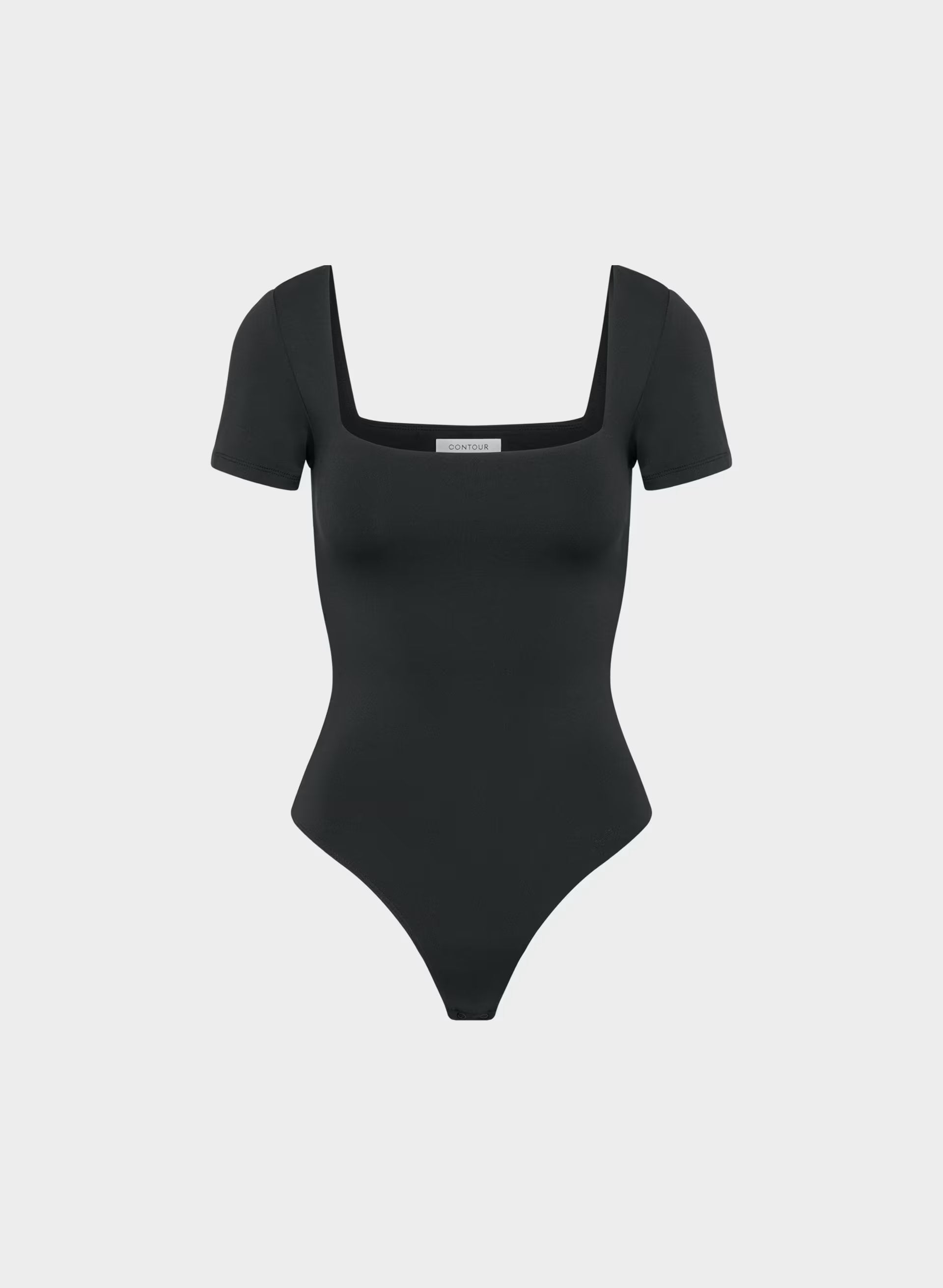Original Contour Manner Squareneck Bodysuit - BLACK