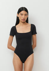 Original Contour Manner Squareneck Bodysuit - BLACK