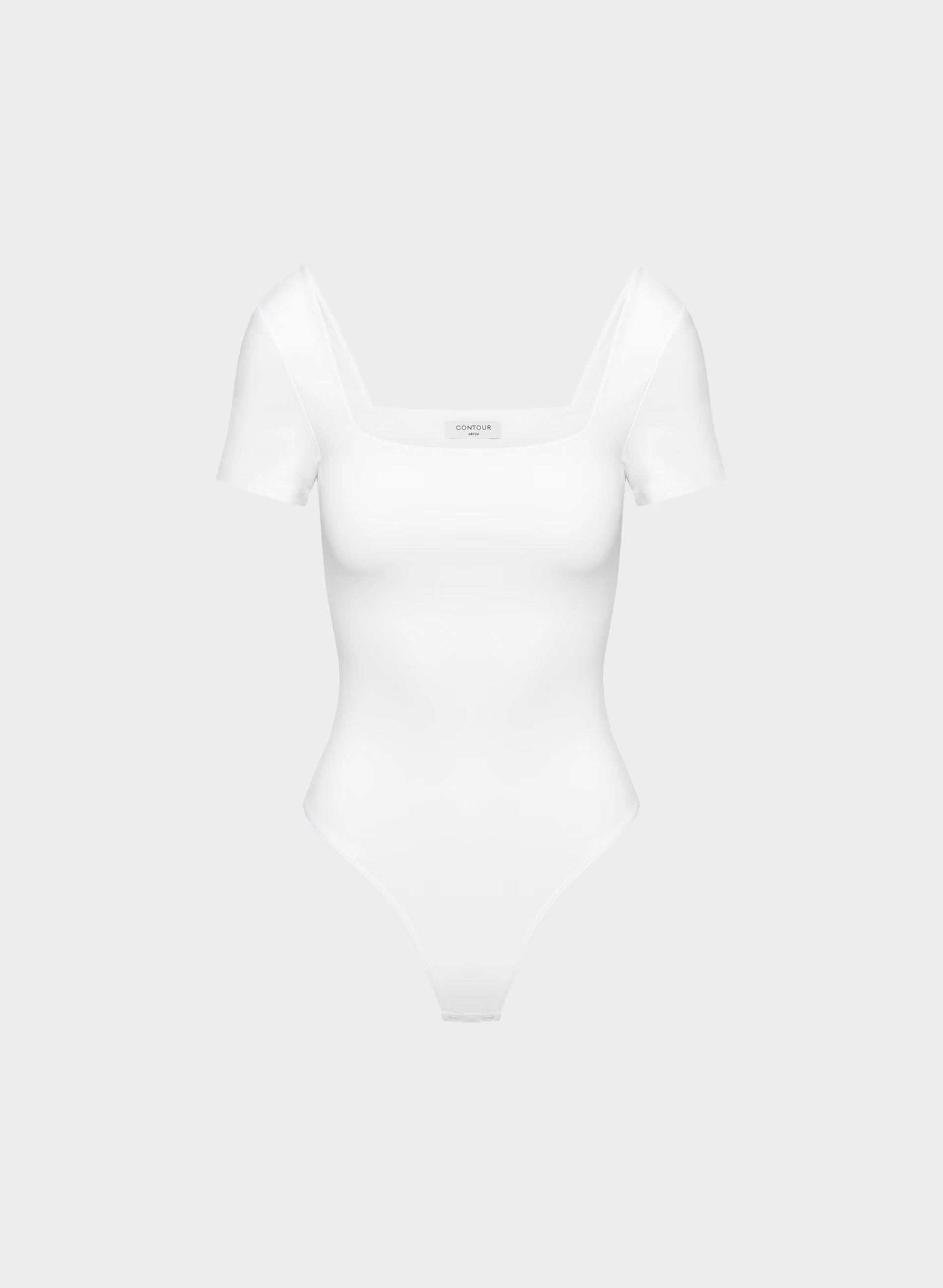 Original Contour Manner Squareneck Bodysuit - BRIGHT WHITE