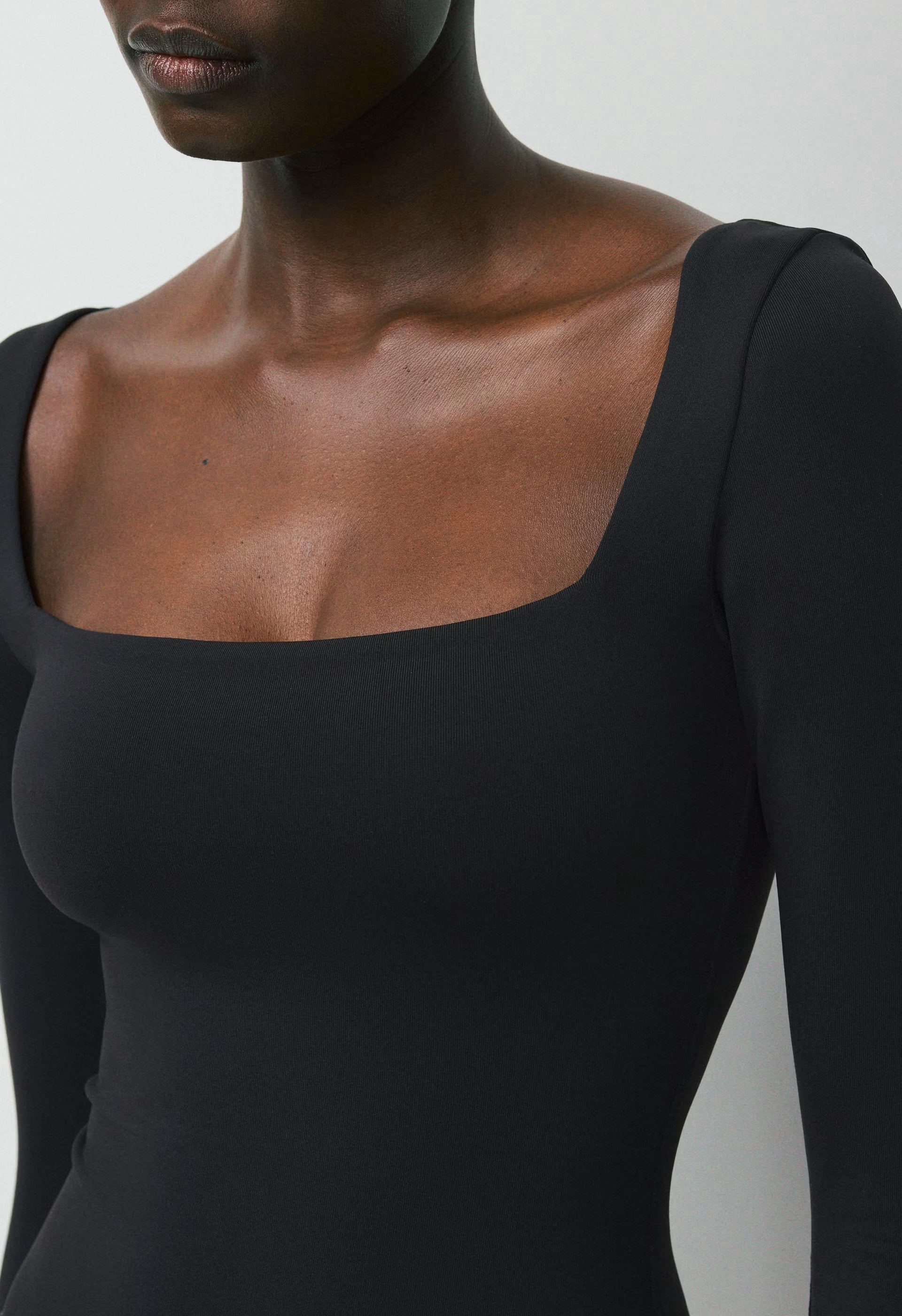 Original Contour Headway Squareneck Bodysuit - BLACK
