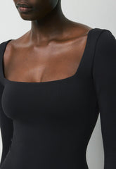 Original Contour Headway Squareneck Bodysuit - BLACK