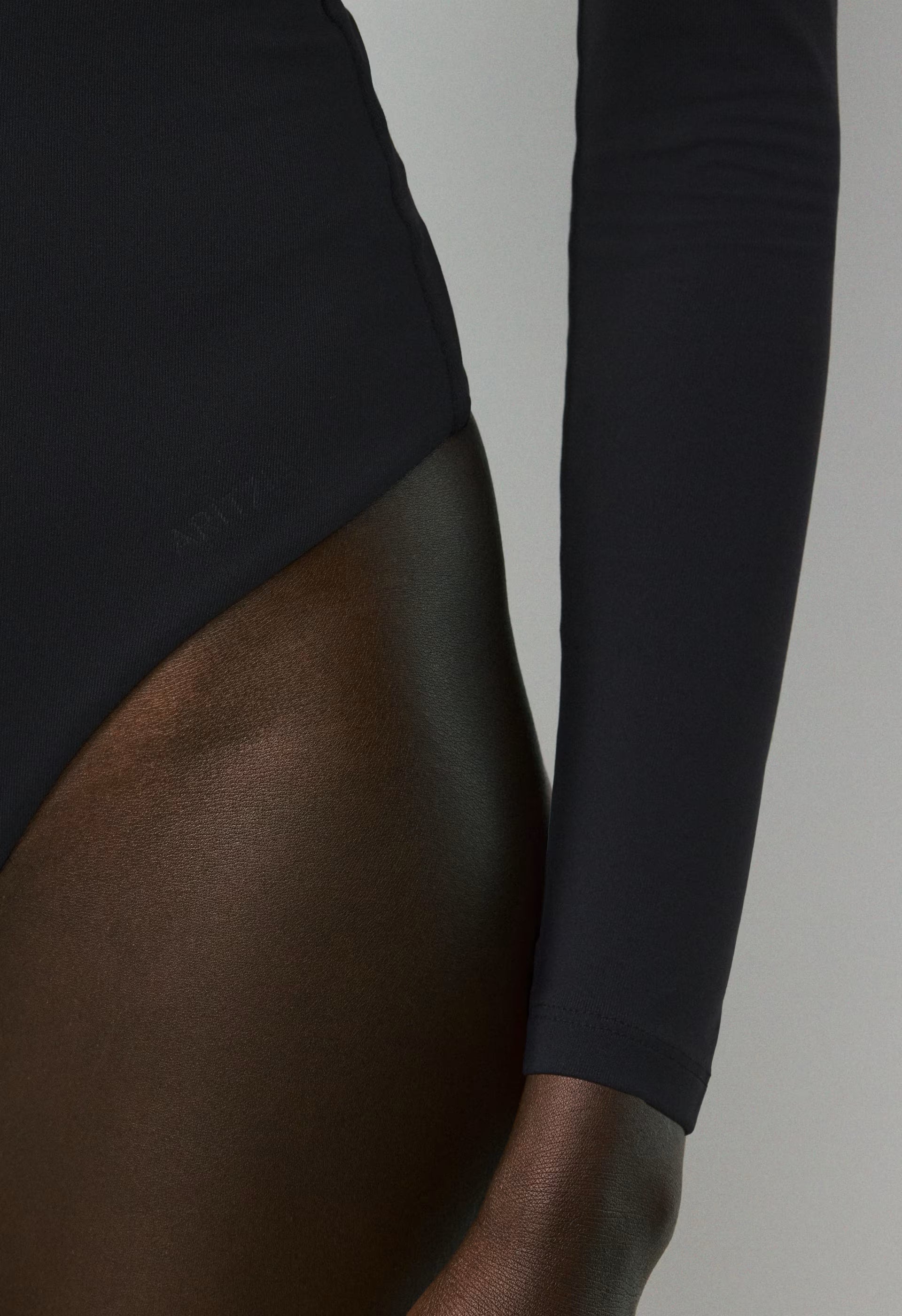 Original Contour Headway Squareneck Bodysuit - BLACK