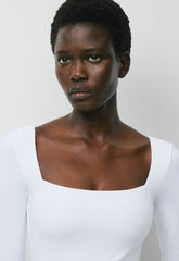 Original Contour Headway Squareneck Bodysuit - BRIGHT WHITE