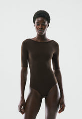 BUTTER Practice Bodysuit - CACAO NIB BROWN