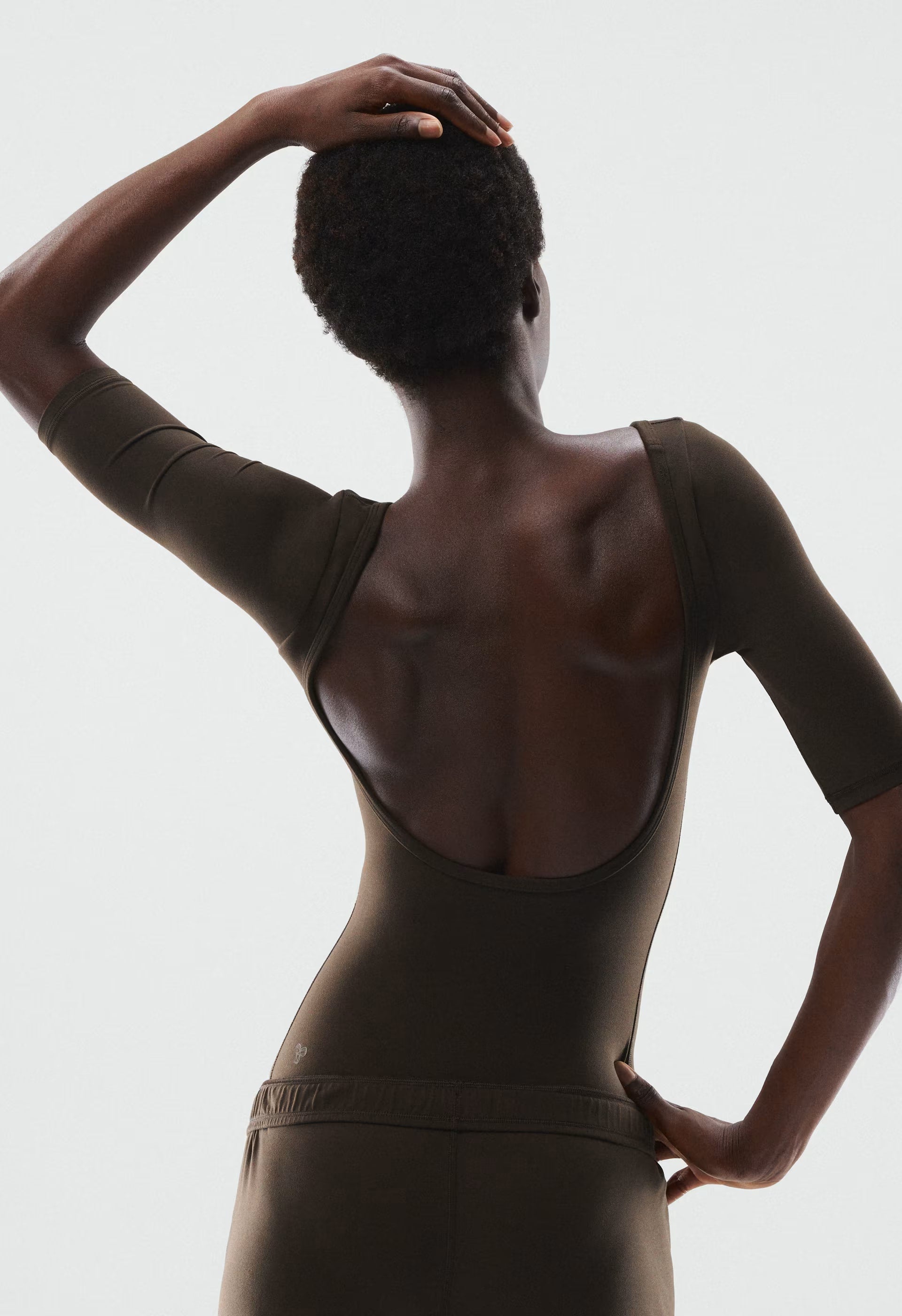 BUTTER Practice Bodysuit - CACAO NIB BROWN