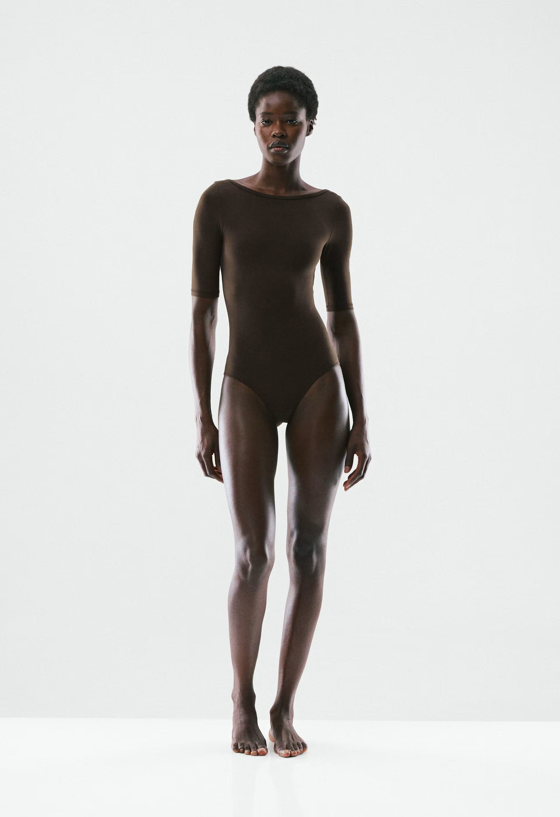 BUTTER Practice Bodysuit - CACAO NIB BROWN