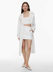 Sculpt Knit Squareneck Cropped Tank - WHITE