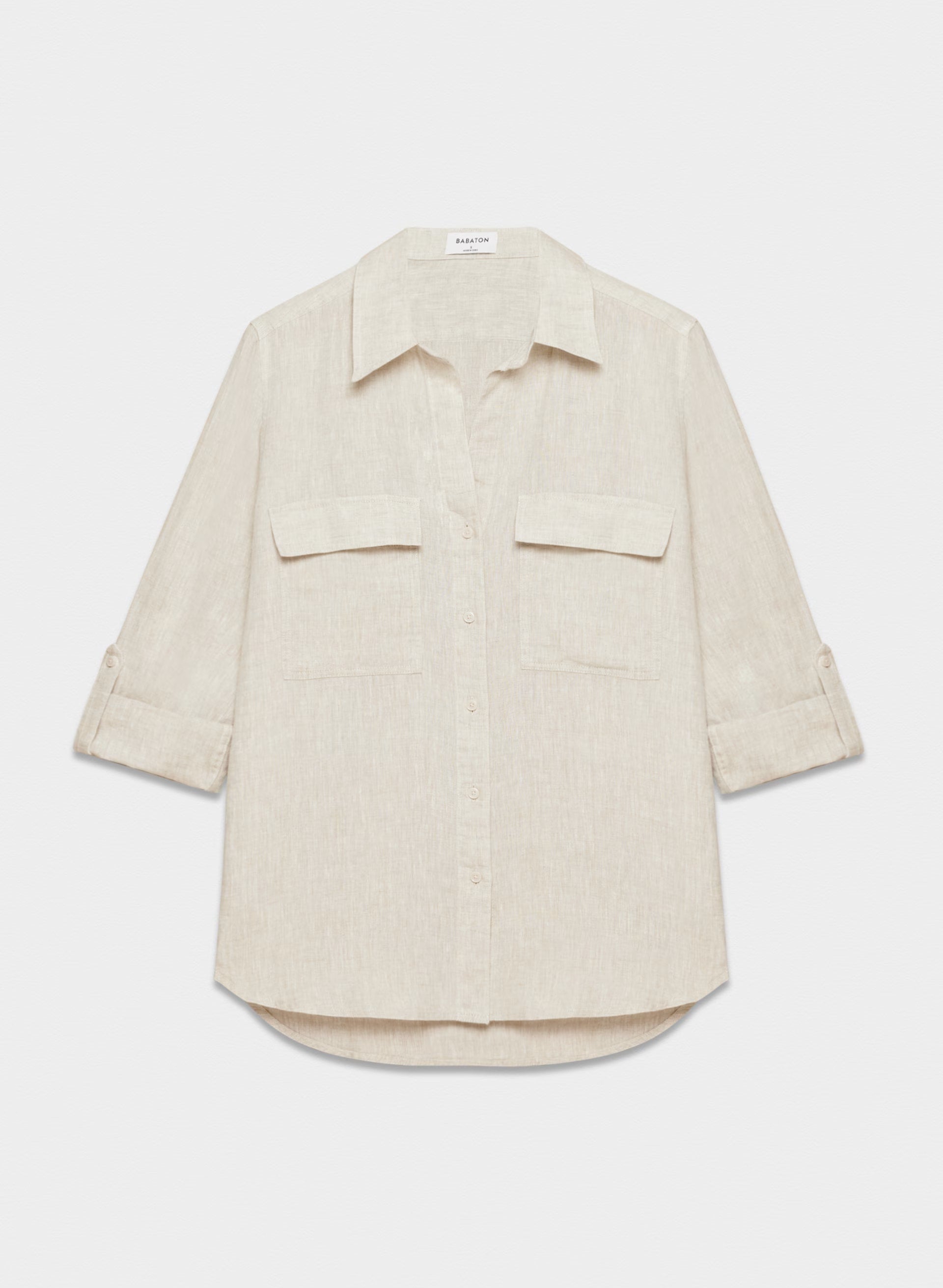 Utility Linen Shirt - NATURAL ECRU