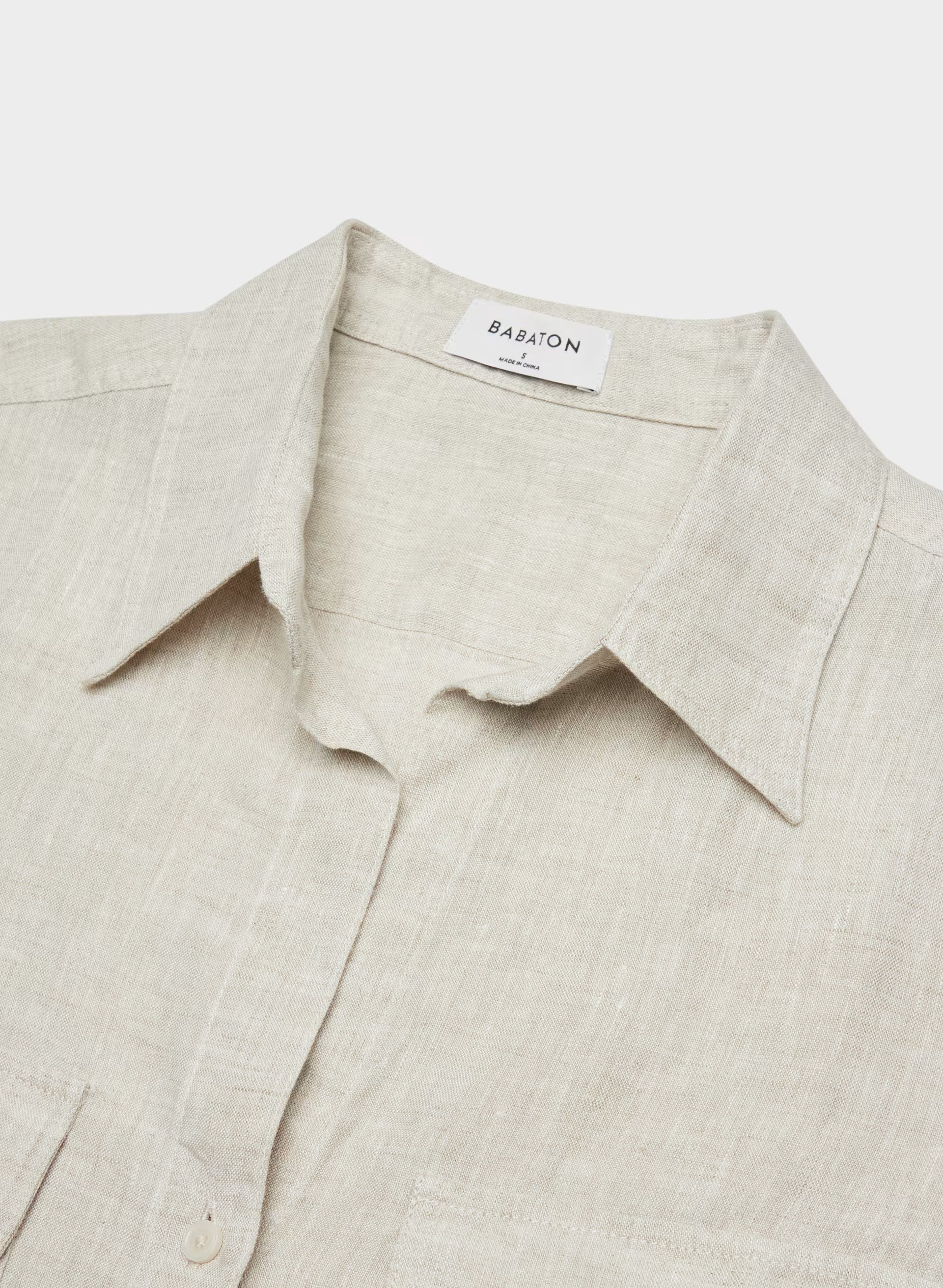 Utility Linen Shirt - NATURAL ECRU