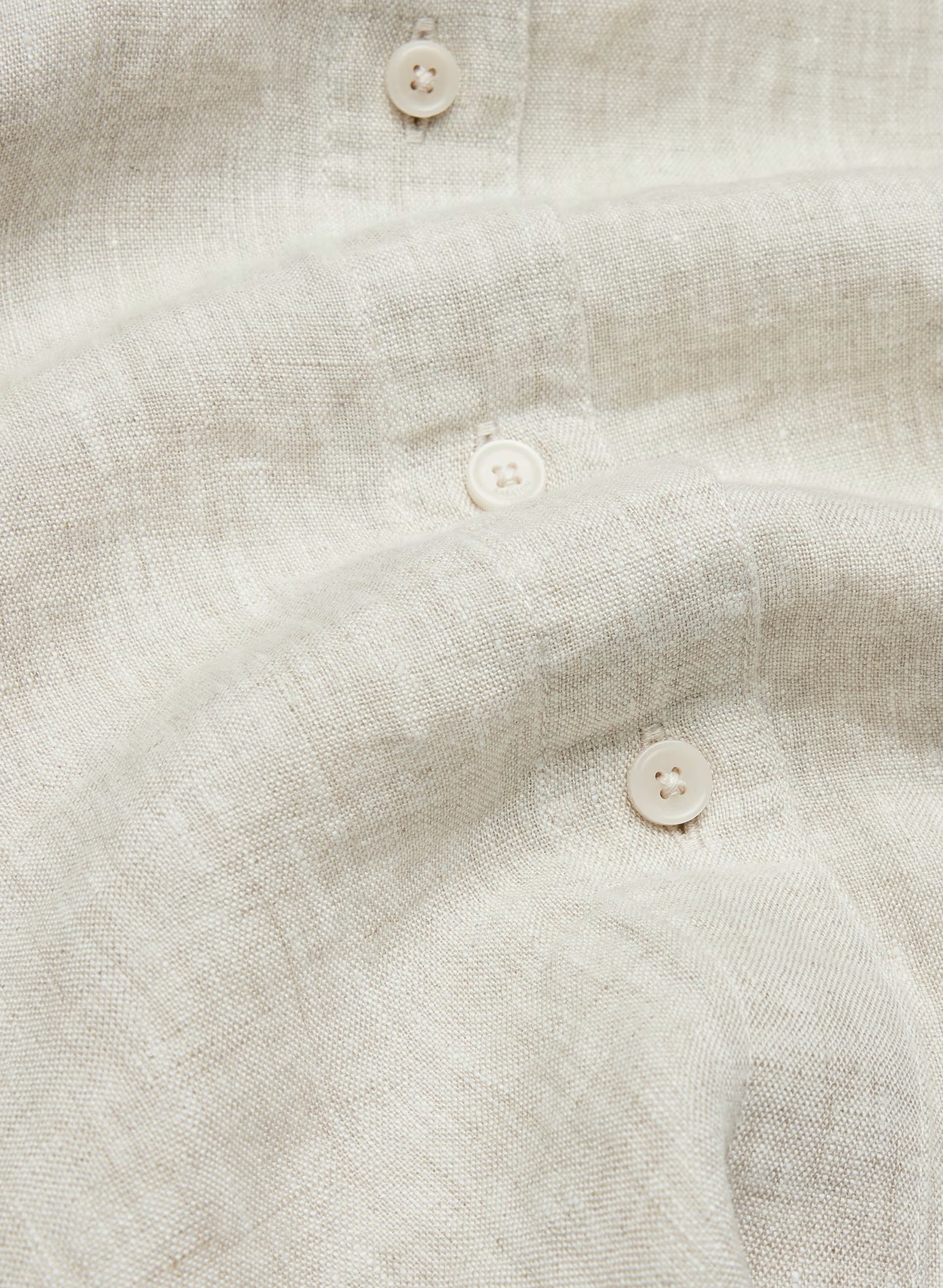 Utility Linen Shirt - NATURAL ECRU