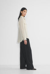 Utility Linen Shirt - NATURAL ECRU