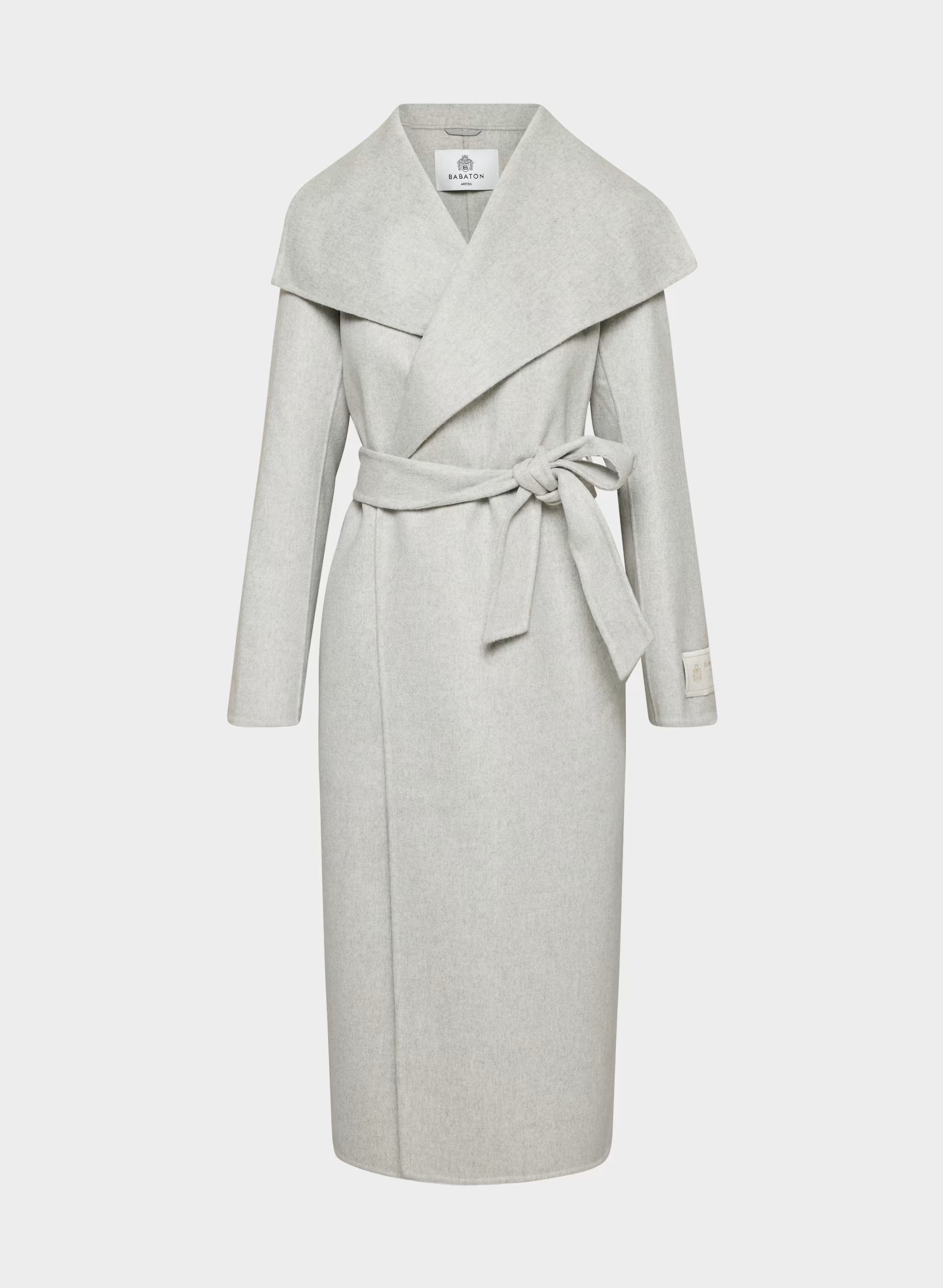 The Portfolio Double-Faced Coat - Luxe (Re)Wool - HEATHER LIGHT GREY