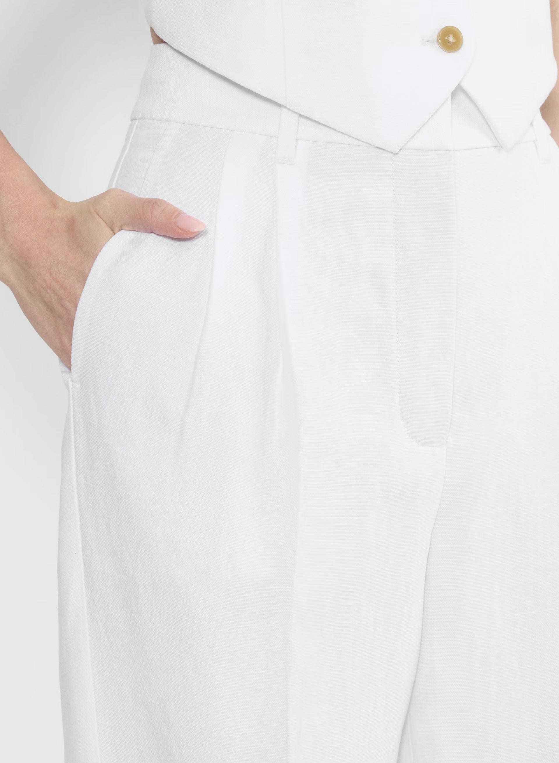 The Effortless Pant™ - CruiseLinen™ - WHITE