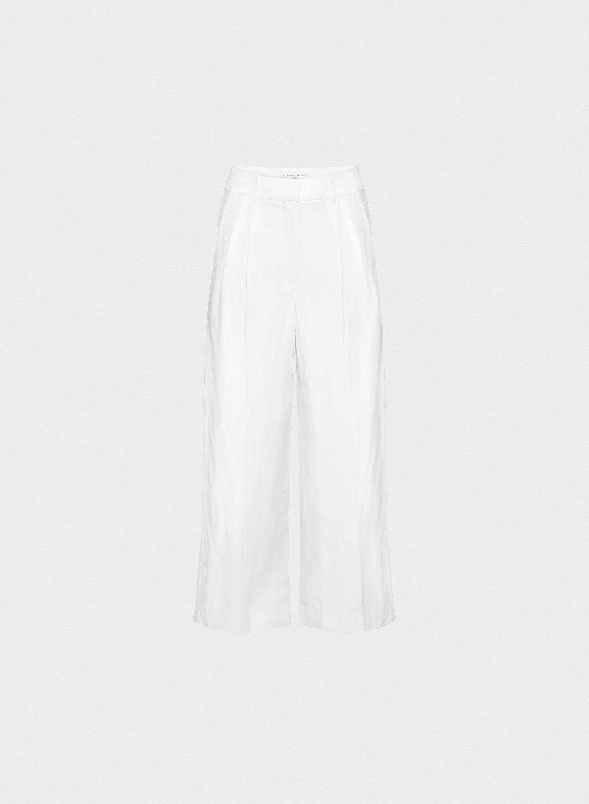 The Effortless Pant™ Cropped - CruiseLinen™ - WHITE