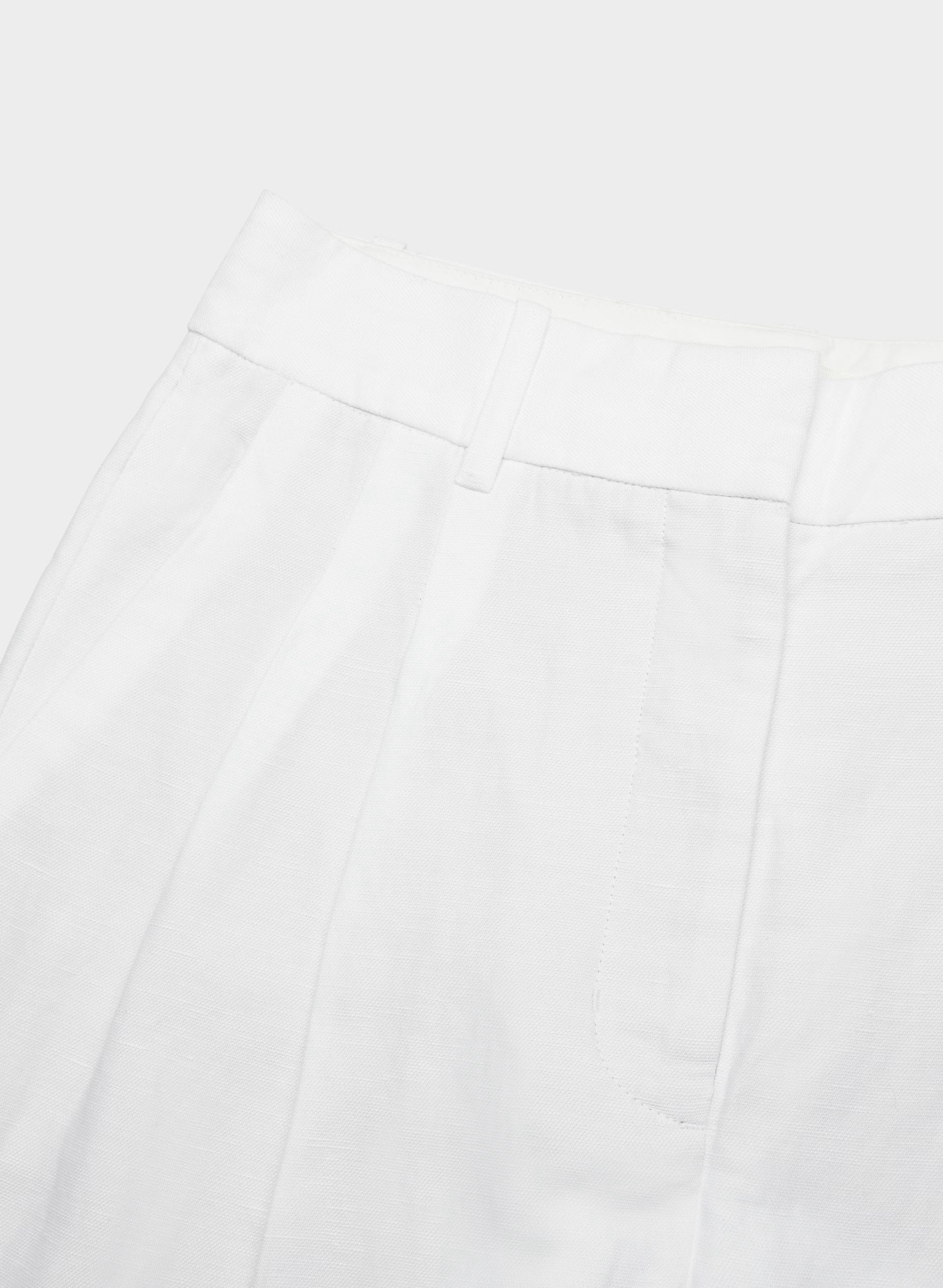 The Effortless Pant™ Cropped - CruiseLinen™ - WHITE