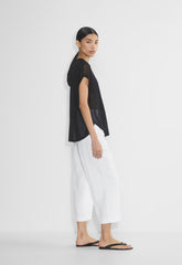 The Effortless Pant™ Cropped - CruiseLinen™ - WHITE