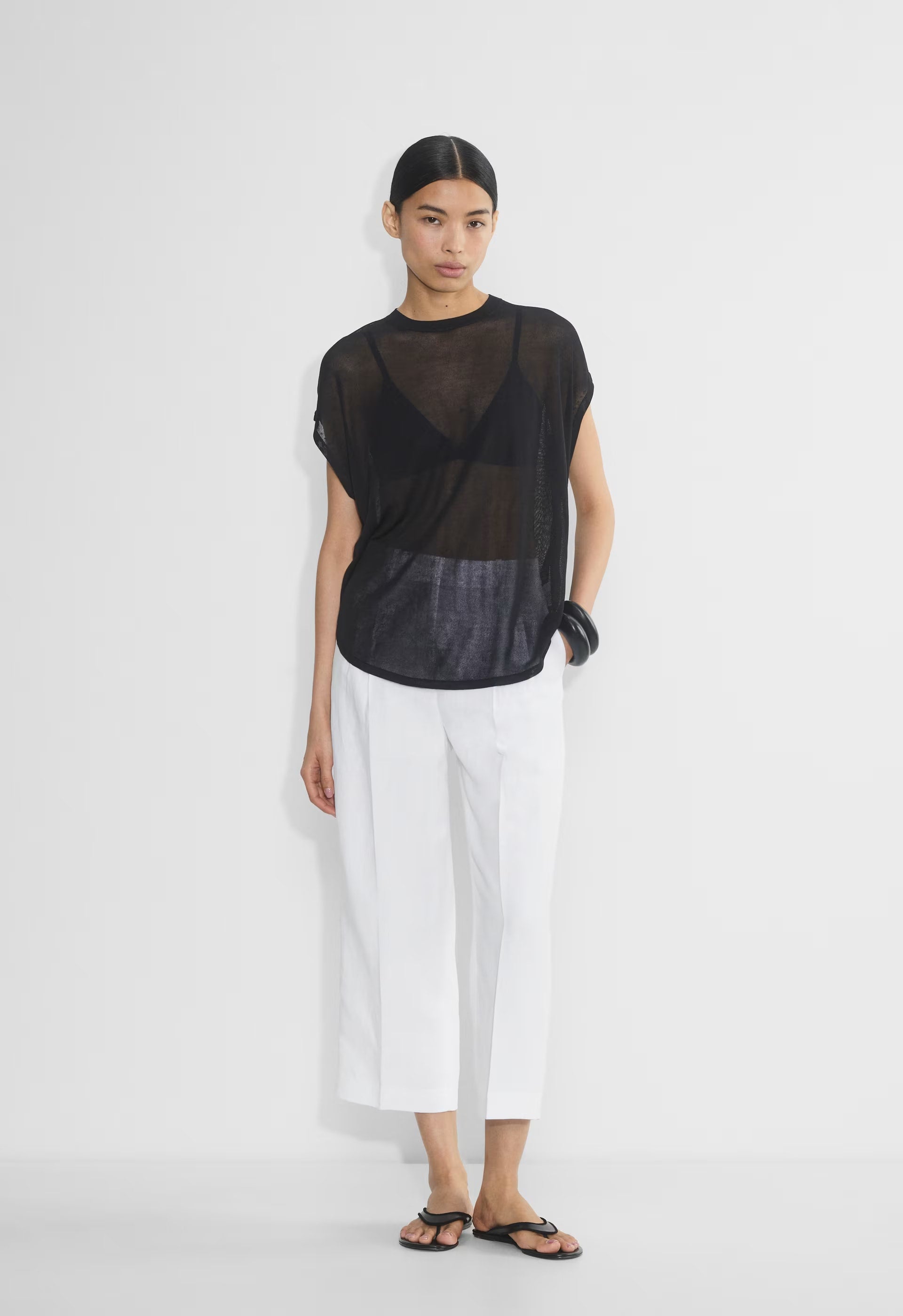 The Effortless Pant™ Cropped - CruiseLinen™ - WHITE