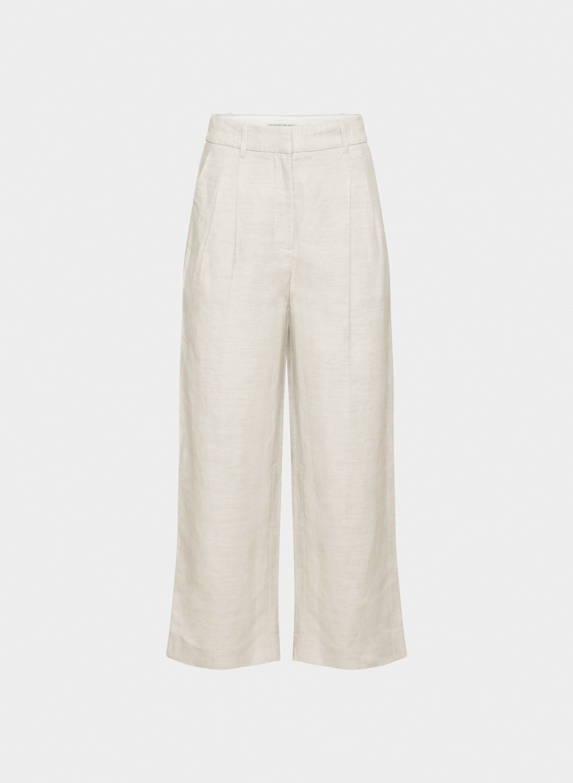 The Effortless Pant™ Cropped - CruiseLinen™ - NATURAL ECRU