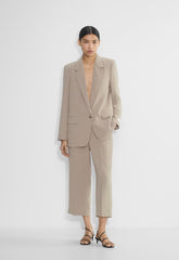The Effortless Pant™ Cropped - Crepette™ - NOMAD TAUPE