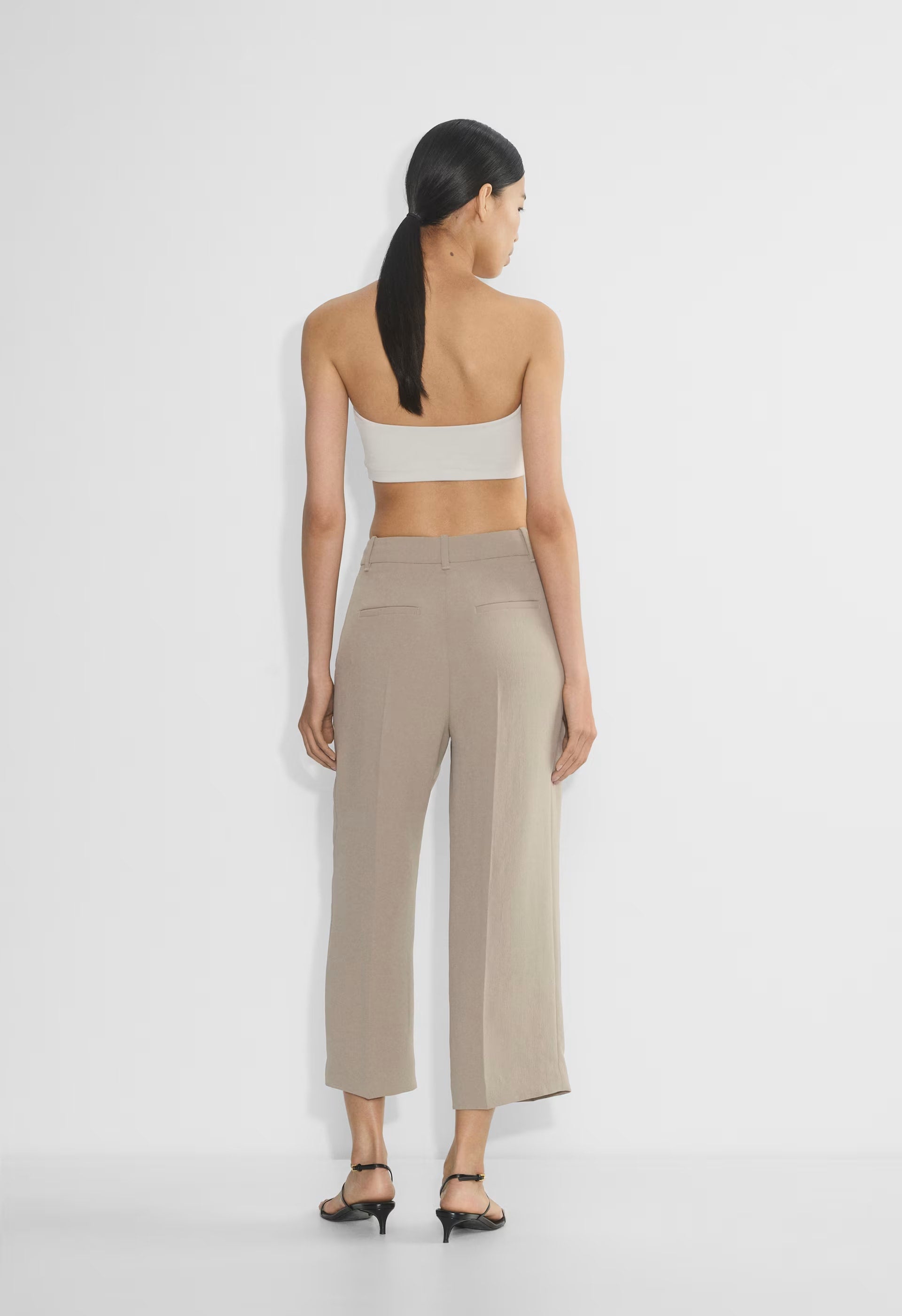 The Effortless Pant™ Cropped - Crepette™ - NOMAD TAUPE