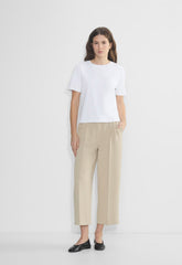 The Effortless Pant™ Cropped - Crepette™ - MARCONA BEIGE