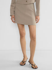 Classic Mini Skirt - Crepette™ - NOMAD TAUPE