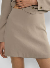 Classic Mini Skirt - Crepette™ - NOMAD TAUPE