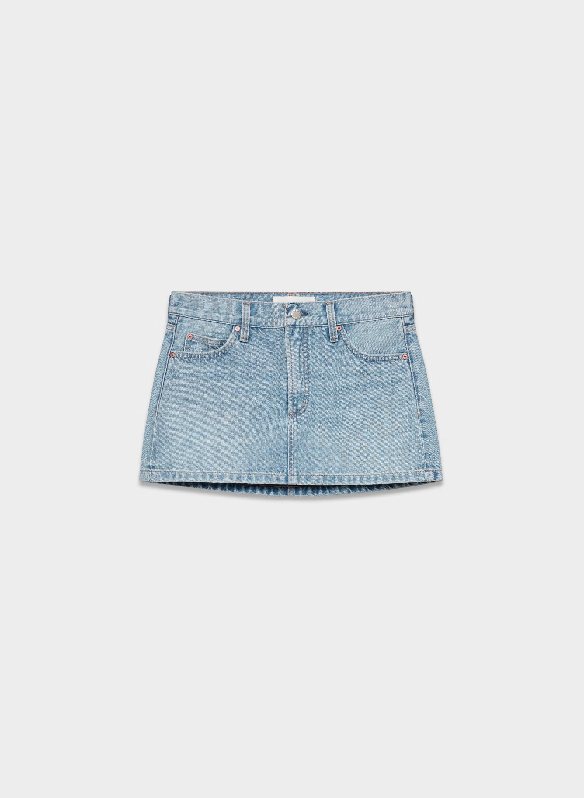 Denim Forum The ‘90s Vintage Micro Denim Skirt - 7 YRS BLEU TABOO