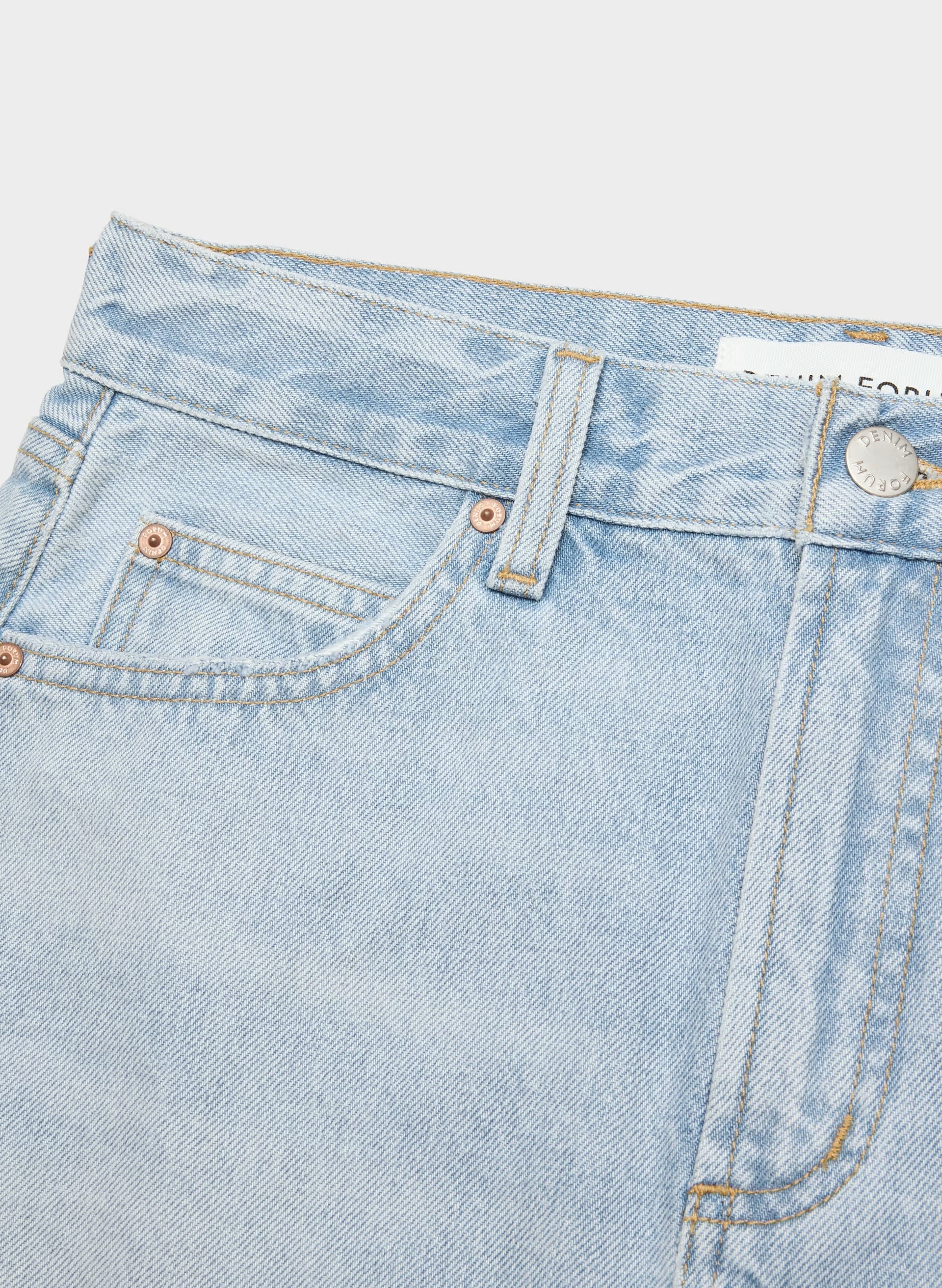 Denim Forum The ‘90s Vintage Micro Denim Skirt - HERE COMES THE SN BLCH
