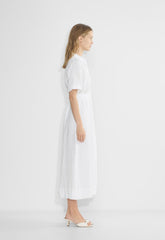 Eleta Linen Maxi Dress - WHITE